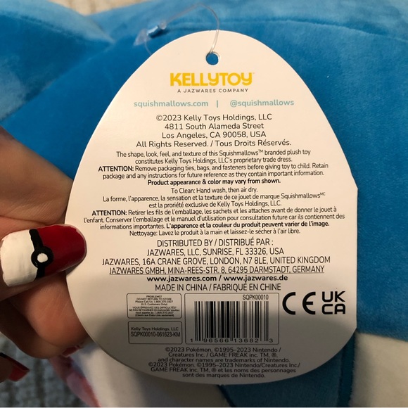 Pokémon Snorlax Squishmallows 10in plush toy NEW WITH TAGS - Picture 9 of 9